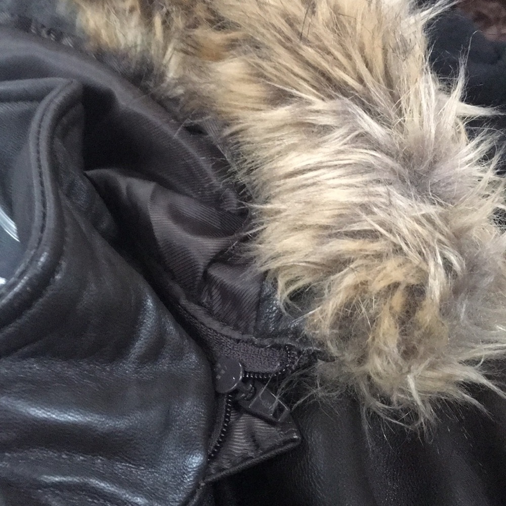 Worthington Brown leather coat - Picture 4 of 6